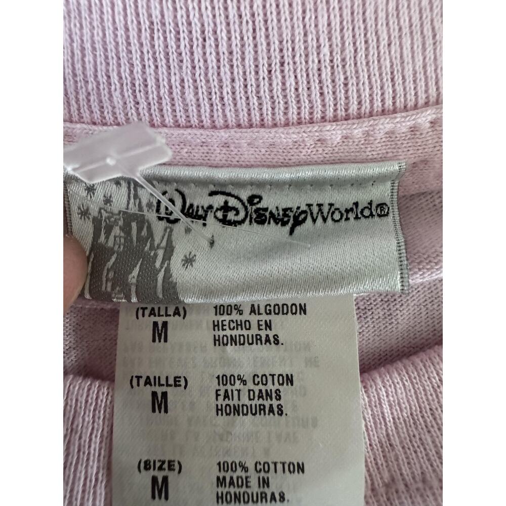 Vintage Disney Minnie Mouse Shirt Womens Medium Pink Walt Disney World Tee - Picture 3 of 7